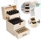 59 Bottles High-quality Wooden Essential Oil Storage Box 3 Tier Oil Case Holder